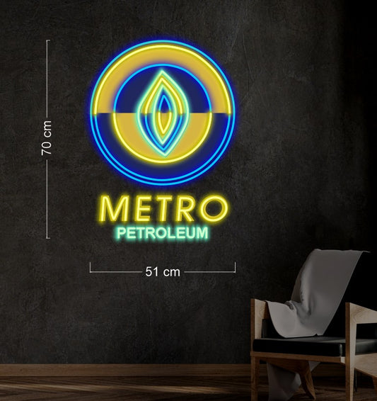 COFFEE & METRO | LED Neon Sign (2 outdoor signs)
