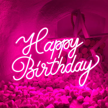 Happy birthday+ Oh baby | LED Neon Sign
