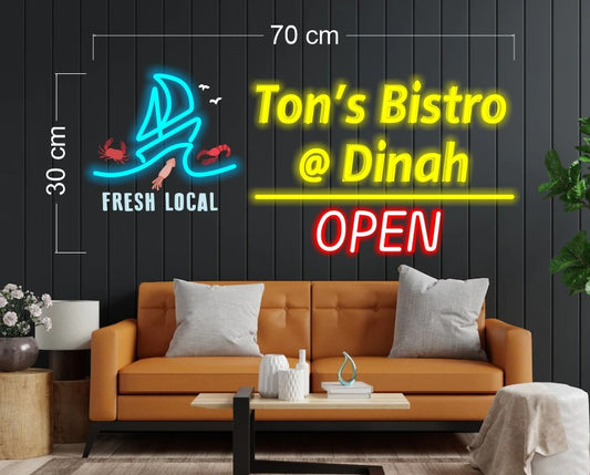 Enseigne au néon LED personnalisée pour entreprise