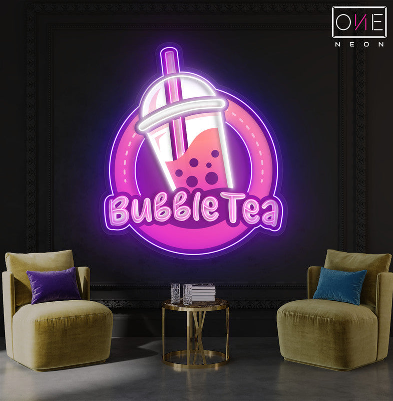 Enseigne au néon à LED Bubble Tea Delight