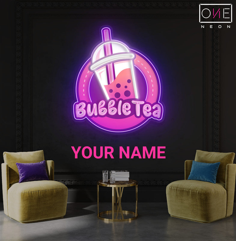 Enseigne au néon à LED Bubble Tea Delight