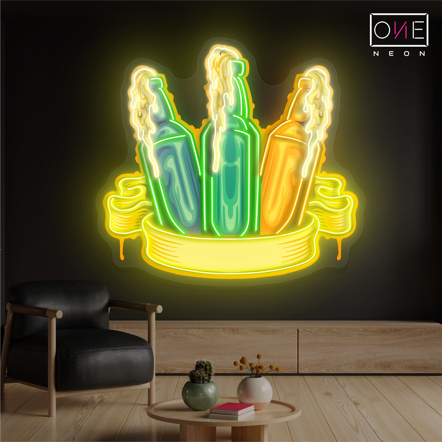 Enseigne au néon à LED Triple Chill Artwork