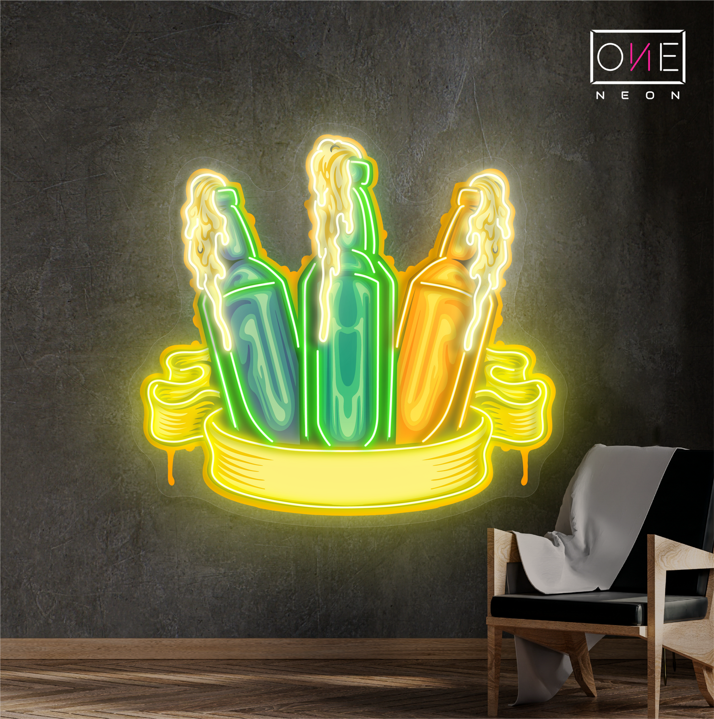 Enseigne au néon à LED Triple Chill Artwork
