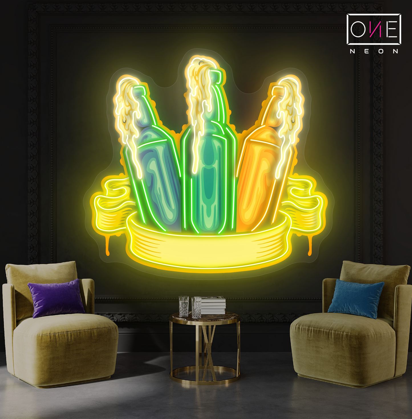 Enseigne au néon à LED Triple Chill Artwork