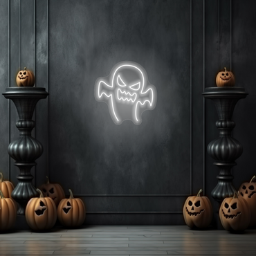 Angry Ghost LED Neon Sign