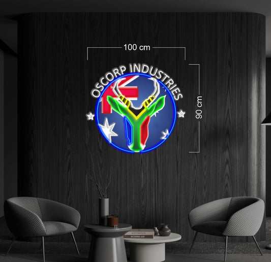 THE TIME MACHINE & OSCORP INDUSTRIES | LED Neon Sign