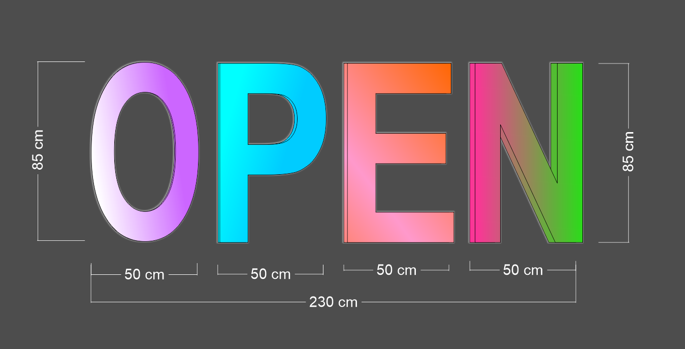 Enseigne au néon LED personnalisée pour entreprise