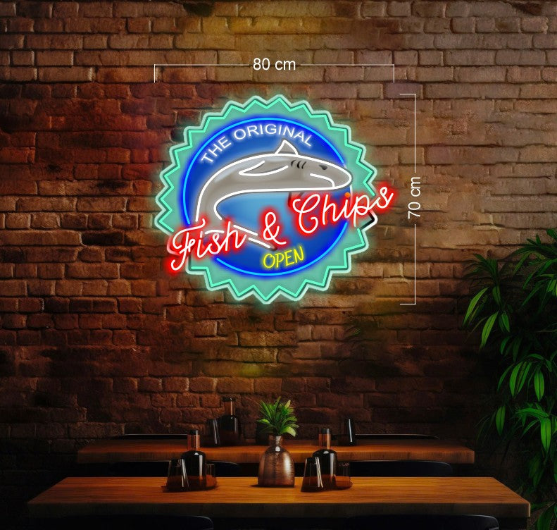 The original Fish&Chips | LED NEON SIGN