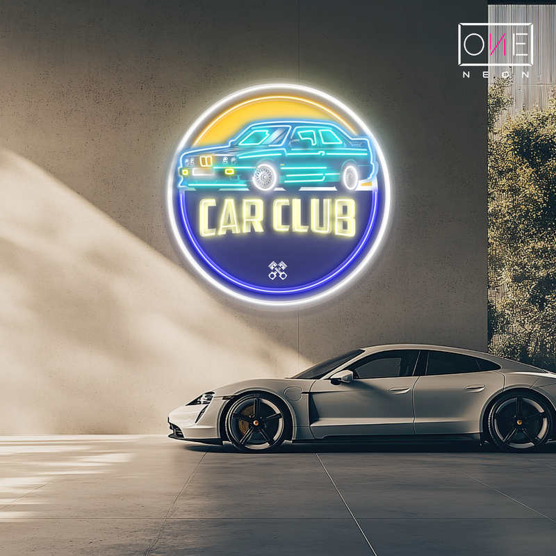 Enseigne au néon à LED Car Club Artwork