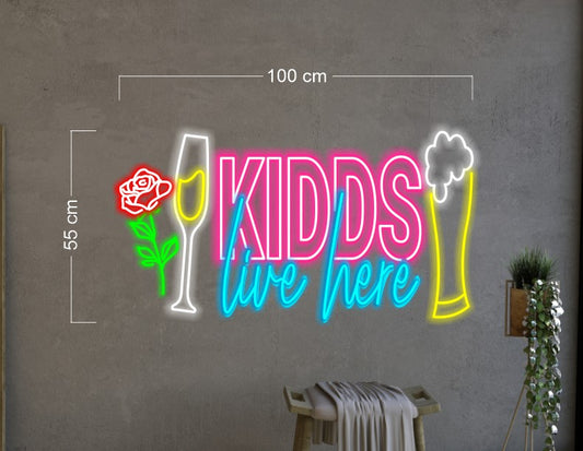 KIDDS LIVEHERE | LED Neon Sign