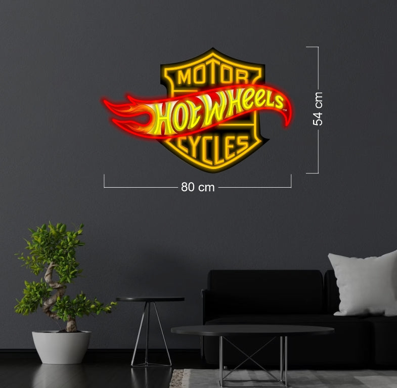 Motor cycles hotwheels | LED Neon Sign