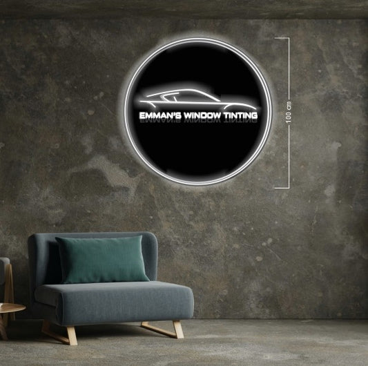 Emman window's tinting| LED Neon Sign