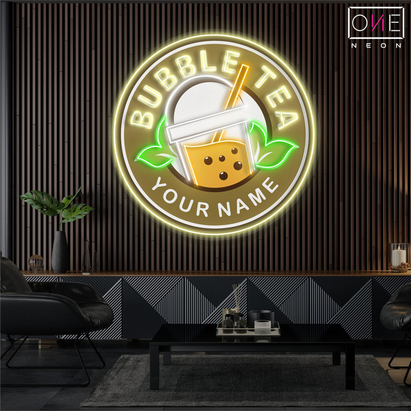 Enseigne au néon à LED Bubble Tea Artwork