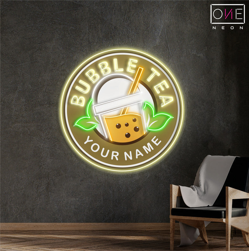 Enseigne au néon à LED Bubble Tea Artwork