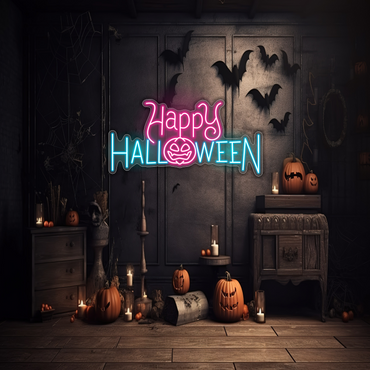 Happy Halloween LED Neon Sign