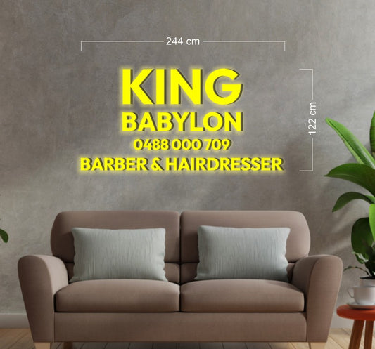 KING BABYLON | 3D ACRYLIC SIGN