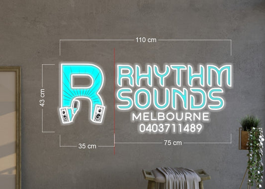 RHYTHM SOUNDS MELBOURNE | LED Neon Sign