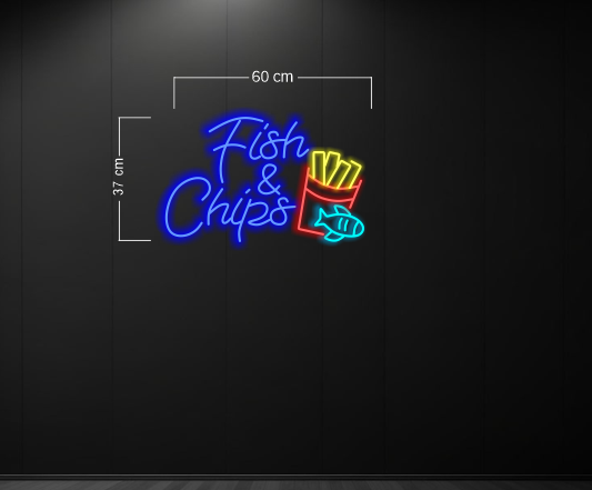 Hamburger + Banh mi+ Fish & chips ( 3 signs) | LED Neon Sign