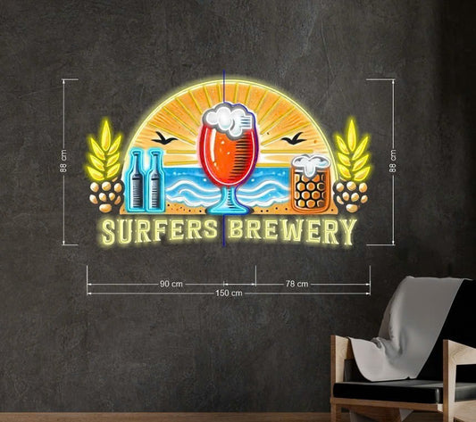 Enseigne au néon LED personnalisée pour entreprise