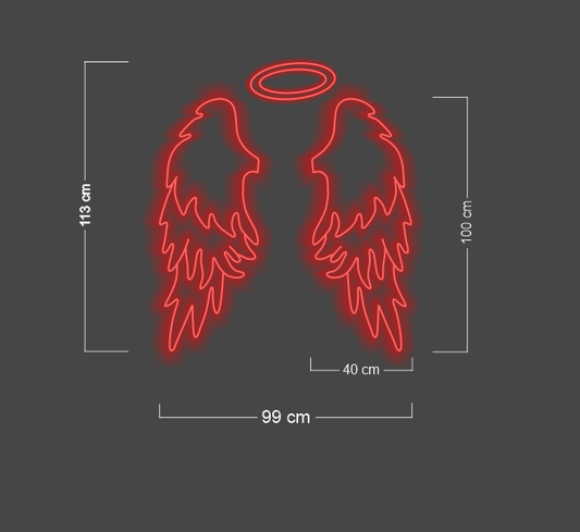 Angel wings (RGB colors)| LED Neon Sign