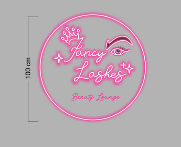 Fancy Lashes Beauty Lounge ( 2 signs) | LED Neon Sign
