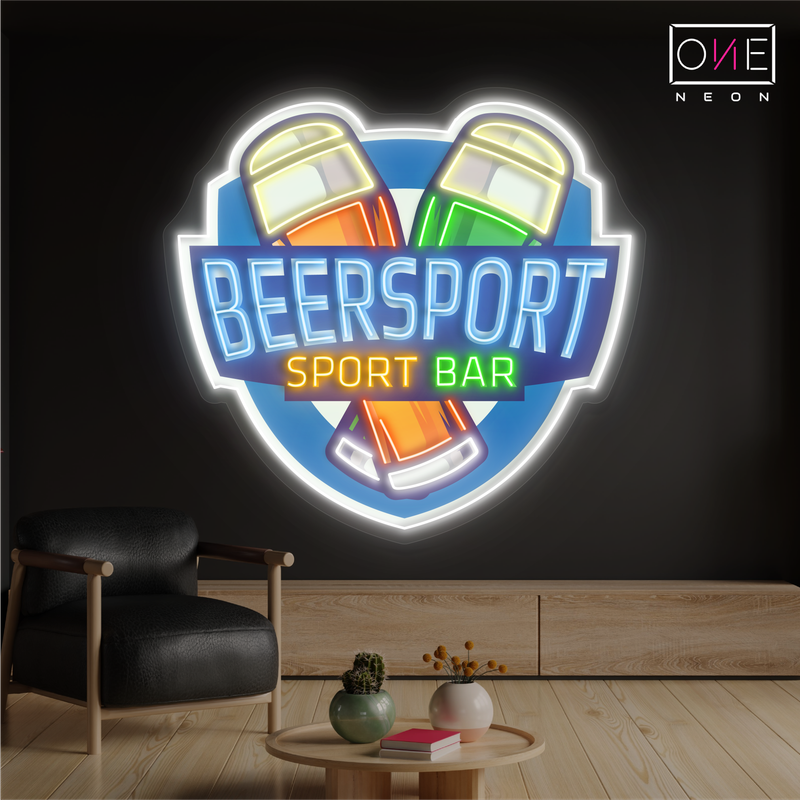 Enseigne au néon à LED BeerSport Bar Artwork