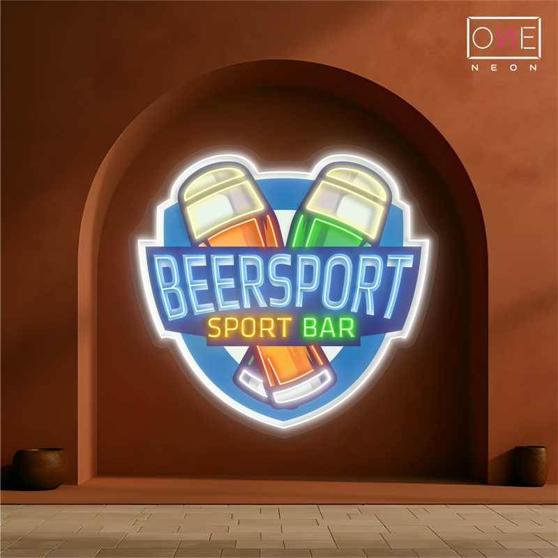 Enseigne au néon à LED BeerSport Bar Artwork