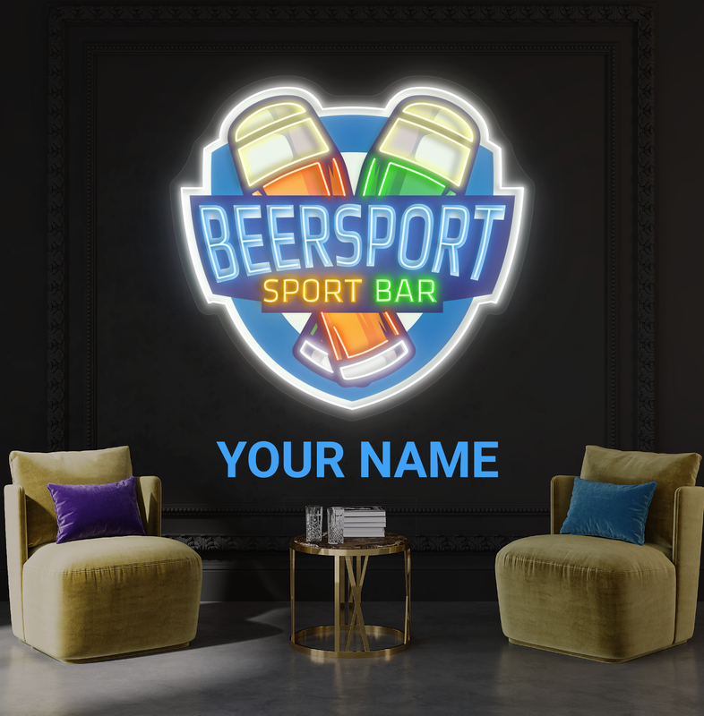 Enseigne au néon à LED BeerSport Bar Artwork