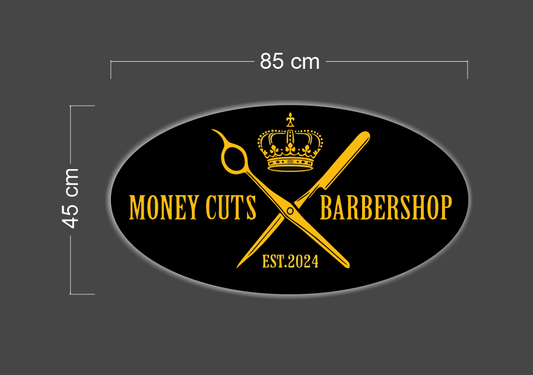 MONEY CUTS BARBERSHOP | LED Neon Sign