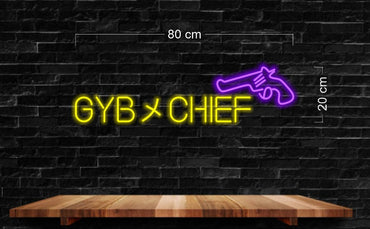 GYB GOT YOUR BACK & GYB X CHIEF (2 RGB signs) | LED Neon Sign