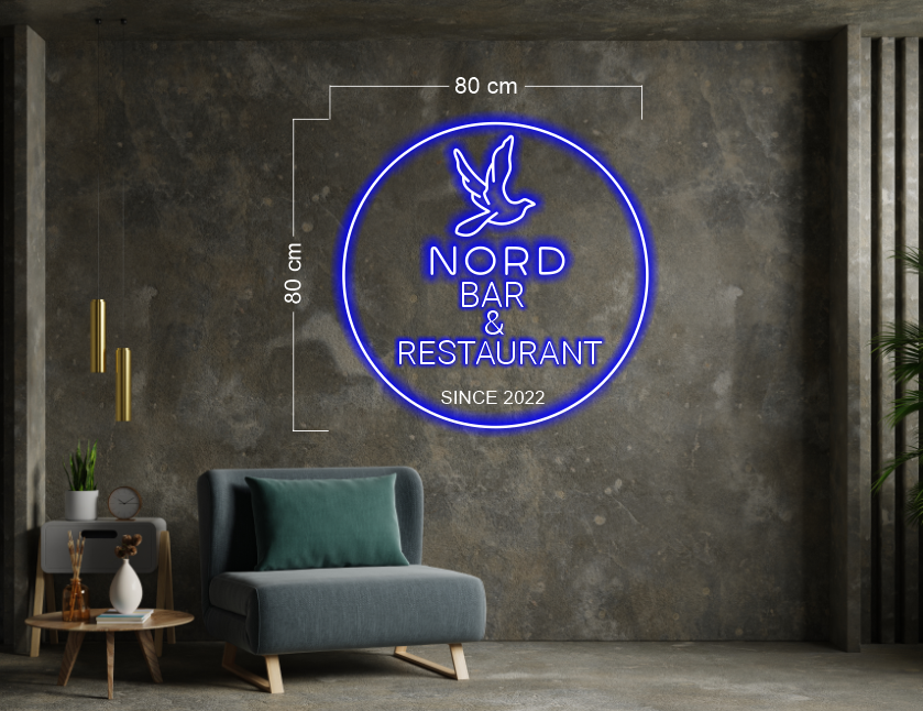 Enseigne au néon LED personnalisée pour entreprise