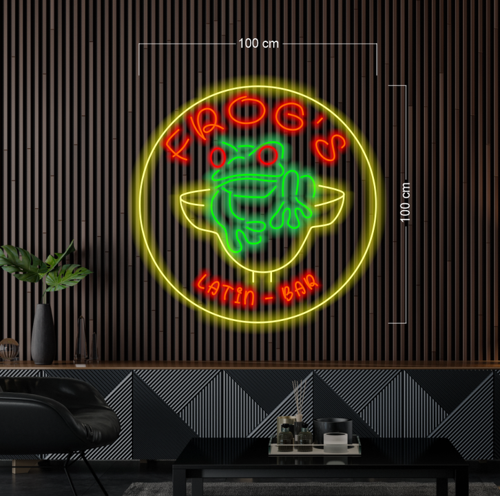 FROG'S LATIN-BAR | LED Neon Sign (2 signs)