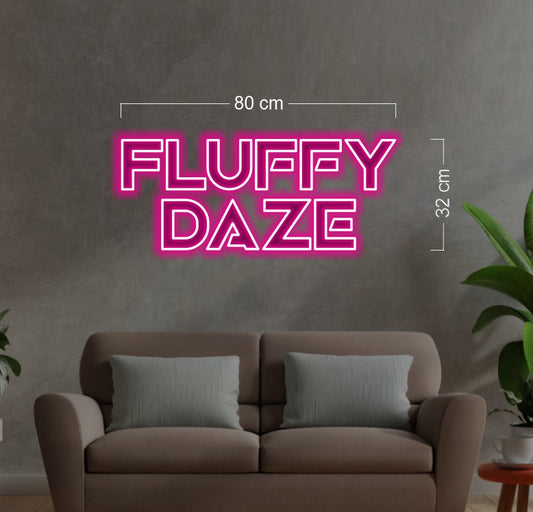 FLUFFY DAZE | LED Neon Sign