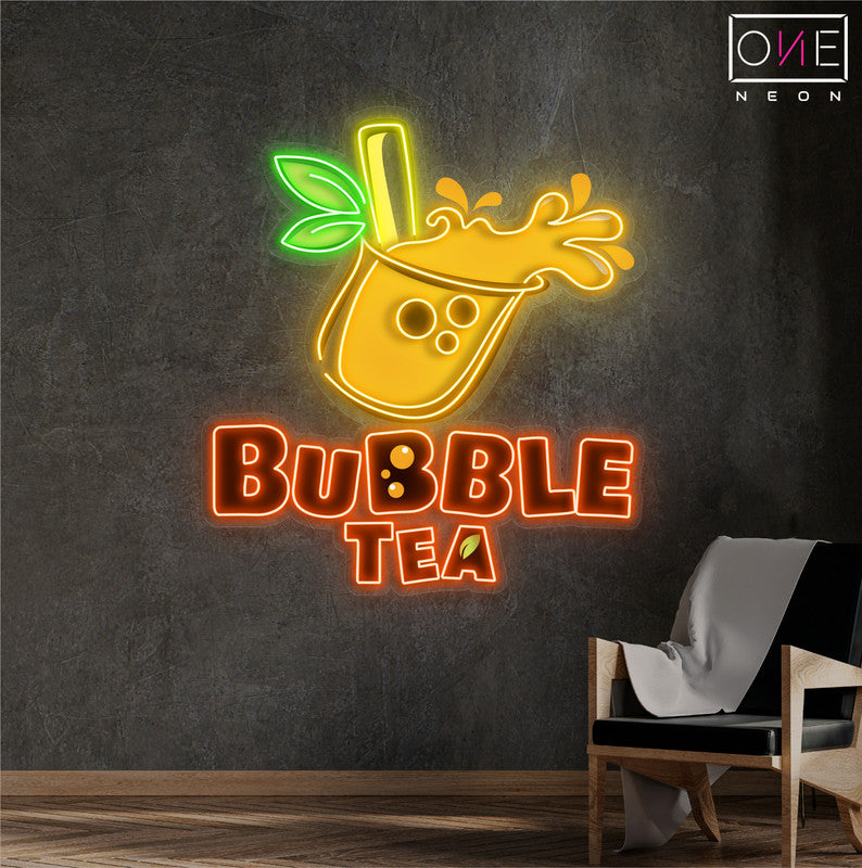 Enseigne au néon à LED Bubble Tea Artwork