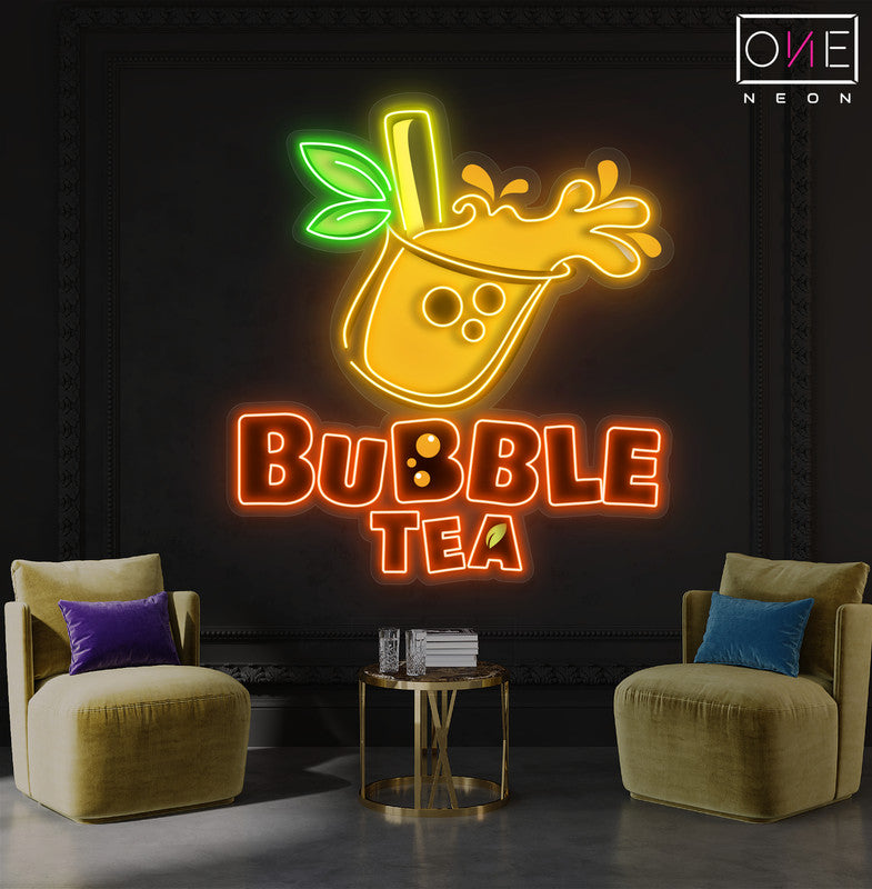 Enseigne au néon à LED Bubble Tea Artwork
