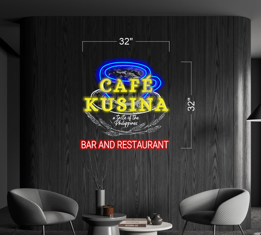 CAFE KUSINA | LED Neon Sign