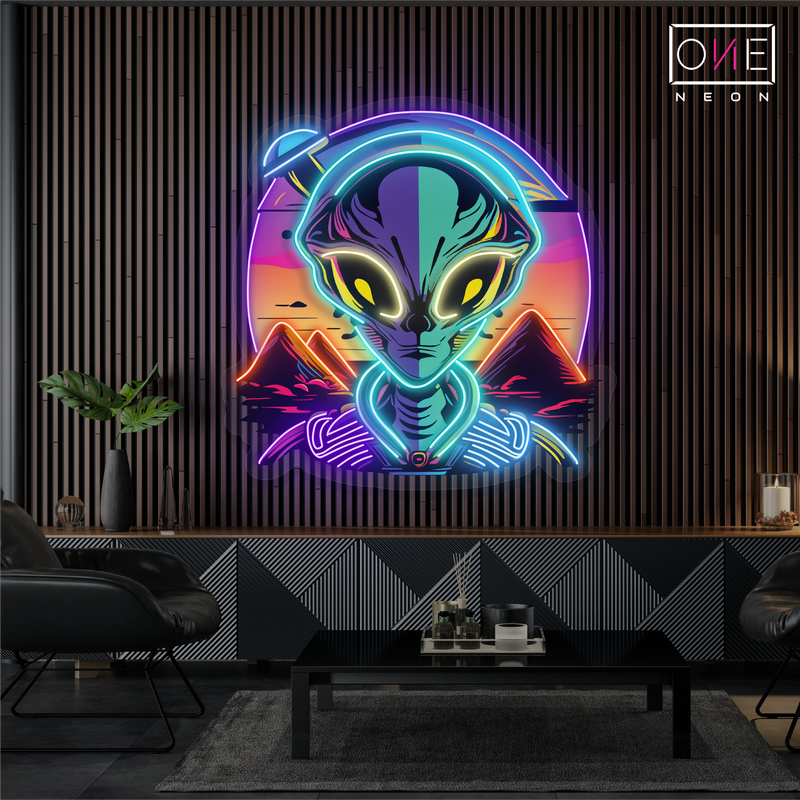Enseigne au néon LED Mystic Alien Encounter