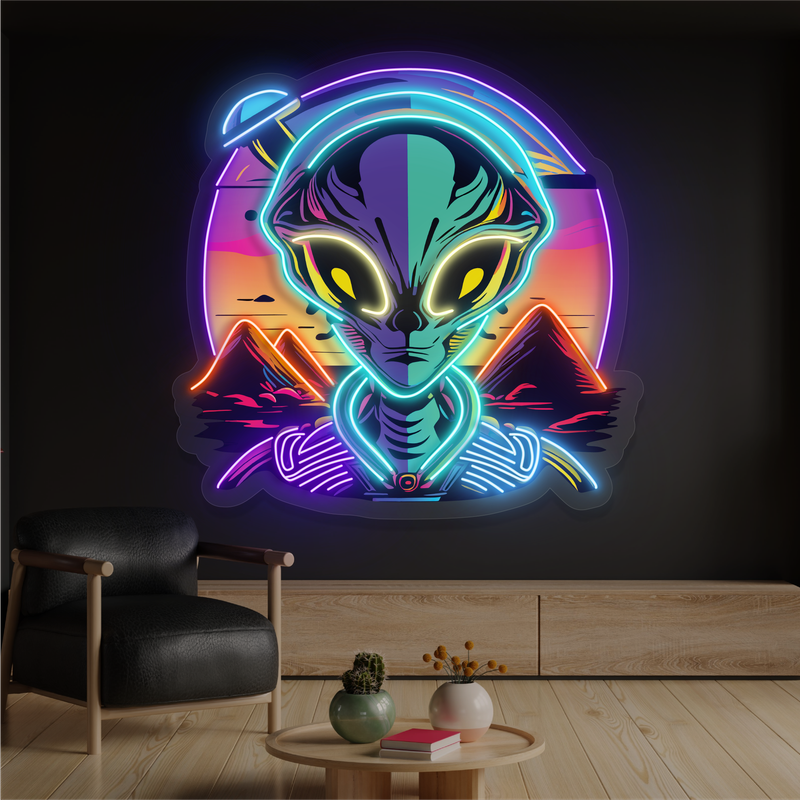 Enseigne au néon LED Mystic Alien Encounter