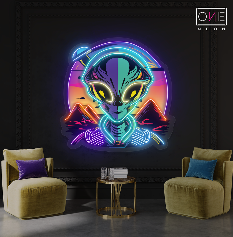 Enseigne au néon LED Mystic Alien Encounter