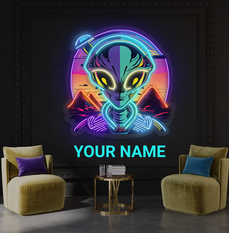 Enseigne au néon LED Mystic Alien Encounter
