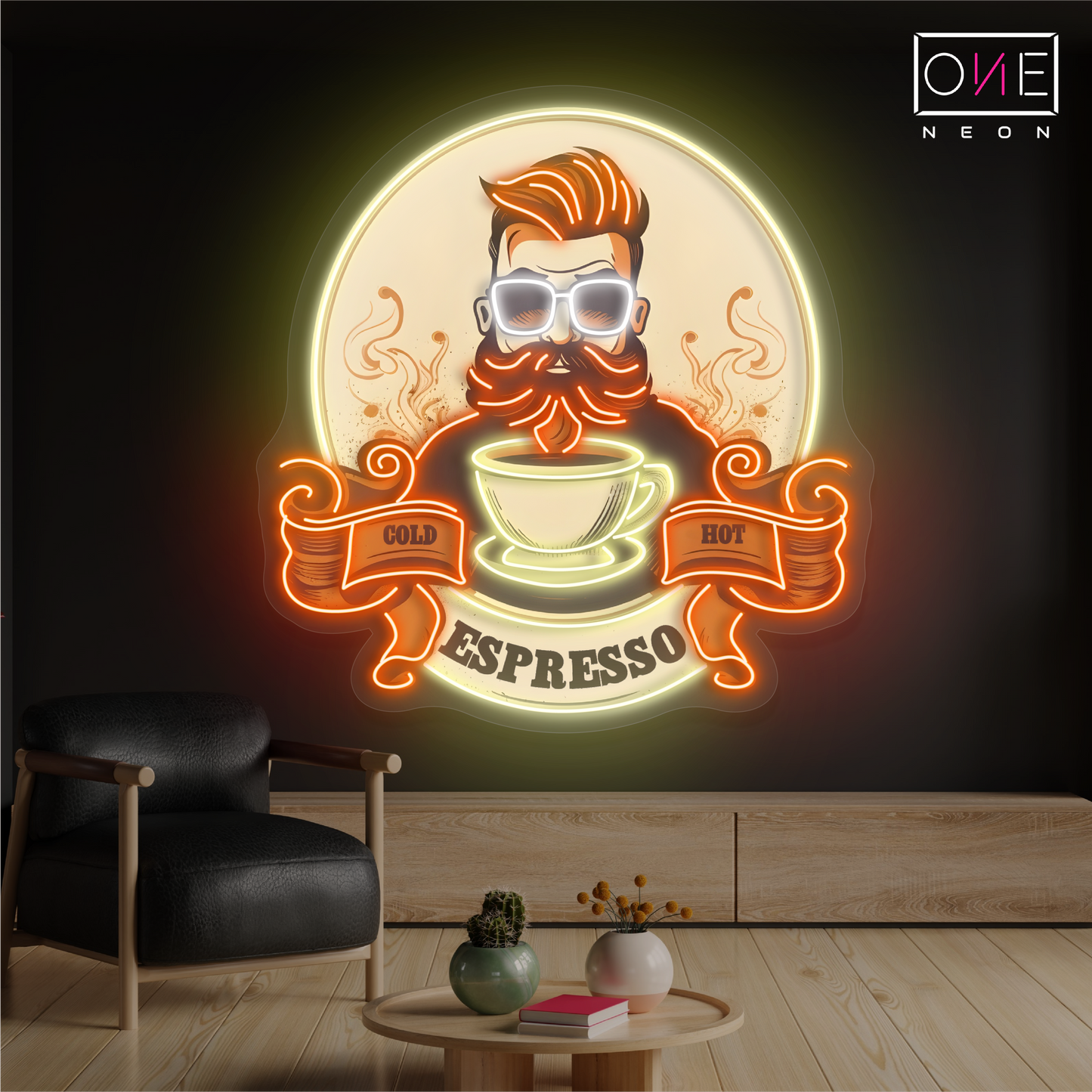 Enseigne au néon à LED Hipster Espresso