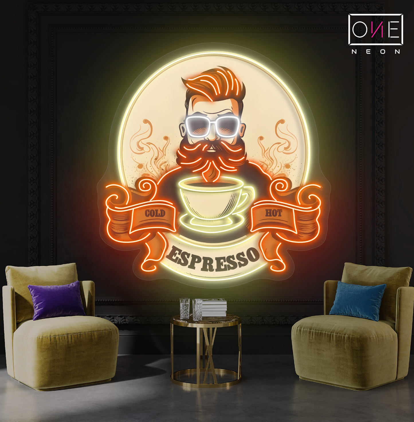 Enseigne au néon à LED Hipster Espresso