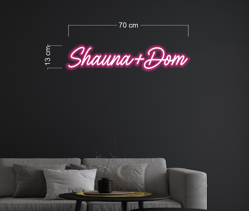 Shauna+Dom| LED Neon Sign