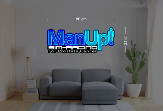 Man Up Sim Racing ( 3 signs)| LED Neon Sign