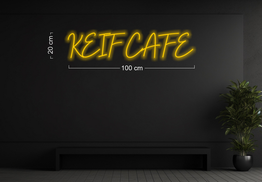 KEIF CAFE | LED Neon Sign (WATERPROOF SIGN)