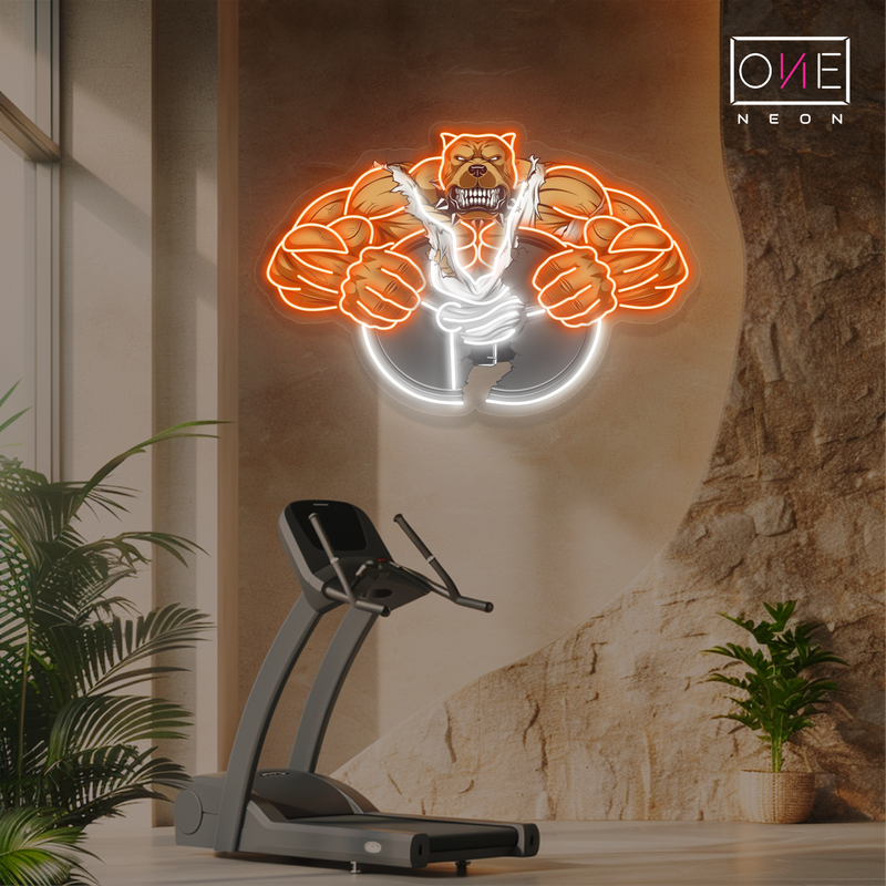 Enseigne au néon LED Beast Mode Artwork
