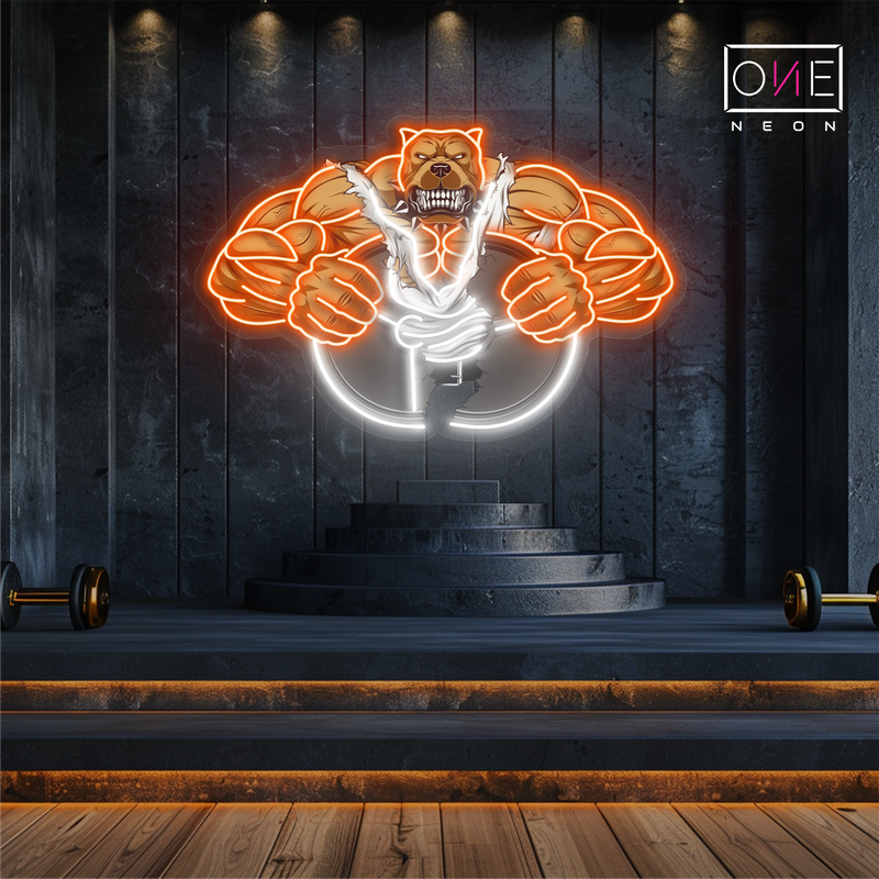 Enseigne au néon LED Beast Mode Artwork