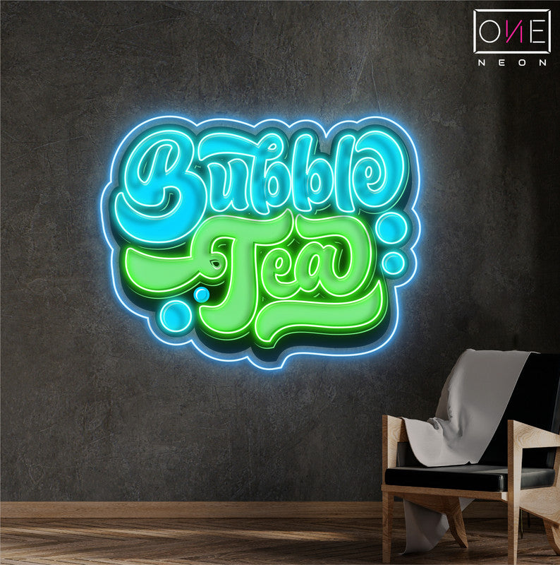 Enseigne au néon à LED Bubble Tea Artwork