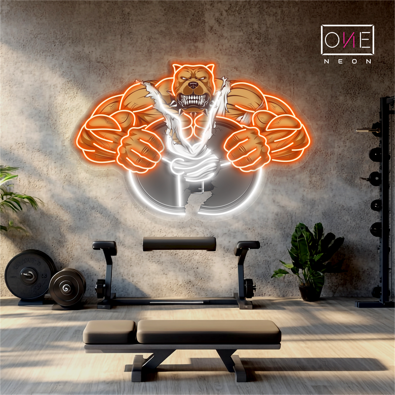 Enseigne au néon LED Beast Mode Artwork