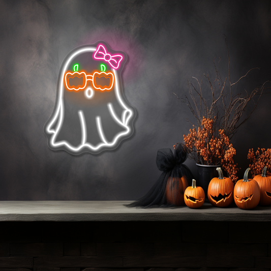 Cute Ghost LED Neon Sign